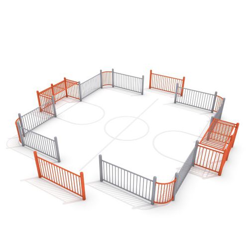 Fußballfeld für öffentliche Bereiche - ARENA : SOCCER RING 2 - Inter System - modulares Kleinkinder