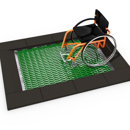 Trampolin für Spielplätze - INTEGRADO : ORTA-I 150x 200 - Inter System - rechteckig / für Außenbereich