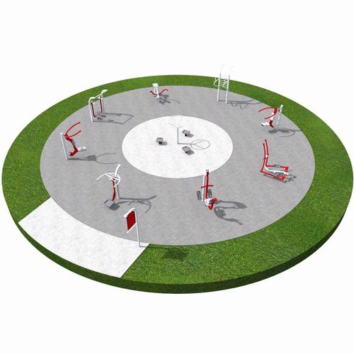 Fitnesspark für Spielplätze - FITNESS 2 - Inter System - für Schulen