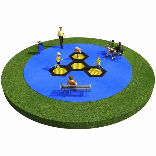 Trampolin für Spielplätze - TRAMPOLINES 1 - Inter System - rund / für Außenbereich