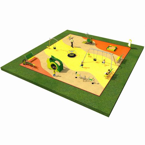 Kunststoff-Spielplatzgerät - LIMAKO TODDLER 5 - Inter System - Metall / modular