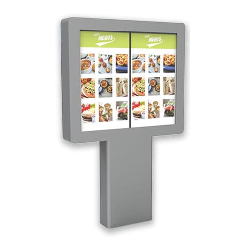 Multimedia-Infosäule - DIGITAL MENU BOARD - PARTTEAM & OEMKIOSKS - für Restaurants / mit Touchscreen