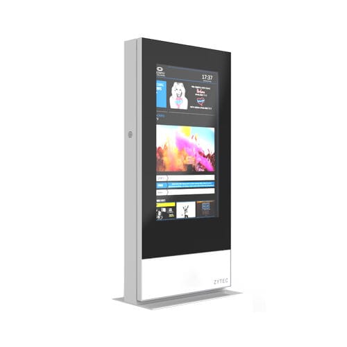 Werbestele - ZYTEC - PARTTEAM & OEMKIOSKS - mit Videomonitor / LED / digital