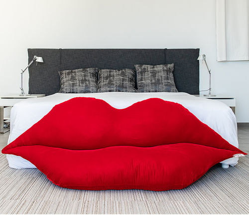 Sofa / originelles Design - LIPS - MX HOME - Samt / rot