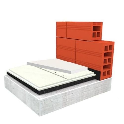 Schalldämmplatte für Boden - F-MUTE SYSTEM&trade; 23 - DECIBEL PLC - rechteckig / Holzoptik / weiß