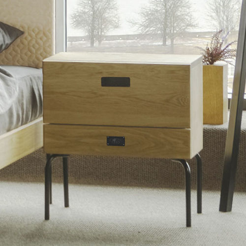 Nachttisch / minimalistisches Design - Ehe - Kaissu - Eiche / Massivholz / Natureiche