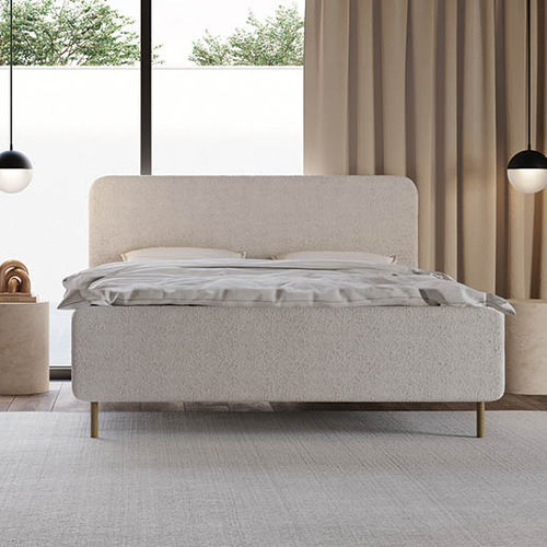 Doppelbett - Sume - Kaissu - modern / Polster / gepolstertes Kopfteil