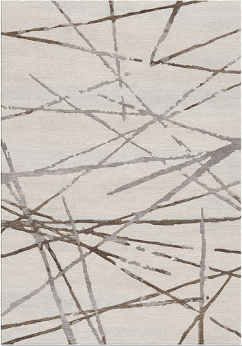 Moderner Teppich - ALLEN - The rug couture - Streifenmuster / Naturfaser / rechteckig