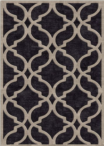 Moderner Teppich - BAHAMAS  - The rug couture - Motiv / Wolle / Viskose