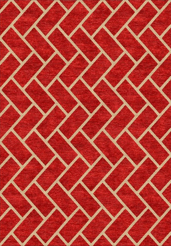 Moderner Teppich - ASPIPA DISON - The rug couture - mit geometrischen Motiven / Wolle / Viskose