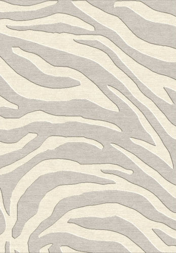 Moderner Teppich - CAMPANSE - The rug couture - Streifenmuster / Wolle / Viskose