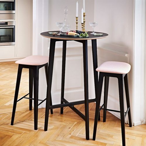 Moderner Barhocker - NORDIC : REMIX 2 - SACKit - Wolle / Gestell aus Buche / Polster