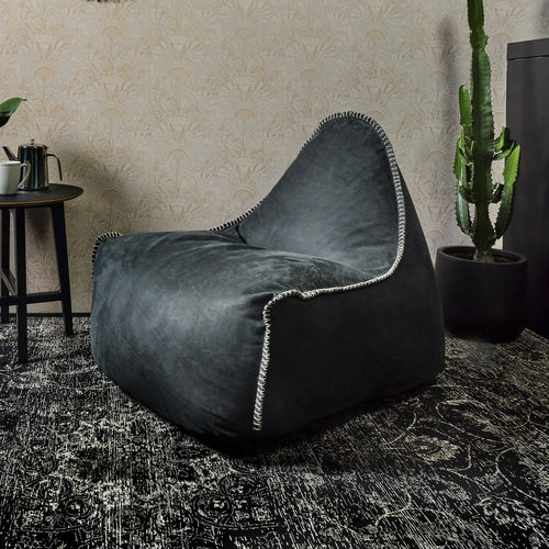 Moderner Sitzsack - RETROIT : DUNES - SACKit - Leder / braun / anthrazitfarben