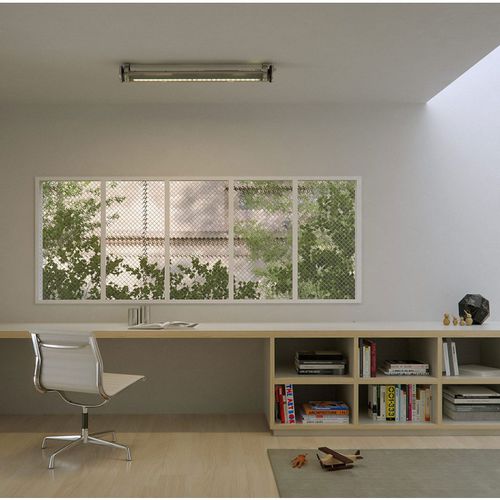 Moderne Deckenleuchte - BRUEGHEL - Sammode Studio - rohrförmig / anodisiertes Aluminium / PMMA