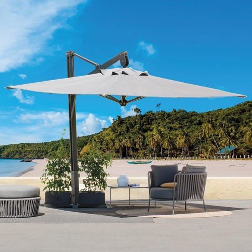 Quadratischer Sonnenschirm - Prestige Classic - Eredi di Pozza, IL PARCO - rechteckig / schwenkbar / Ampel