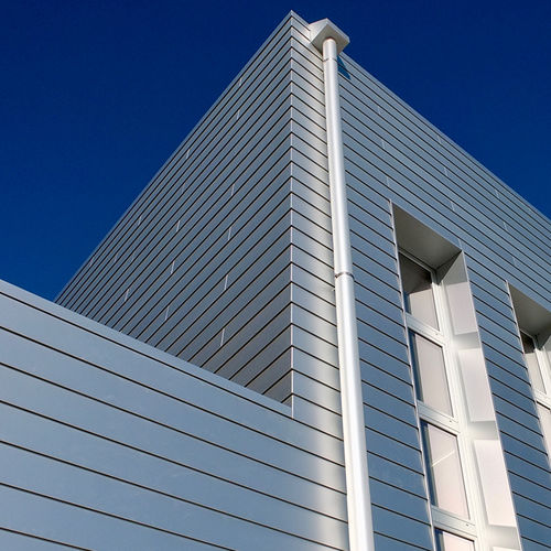 Paneel-Fassadenverkleidung - STEP - Windwall - Aluminium / Stahl / Zink