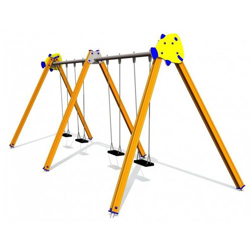 Aluminiumschaukel - GUPPY - Tiptiptap - Spielplatz / doppelt / Mehrfach