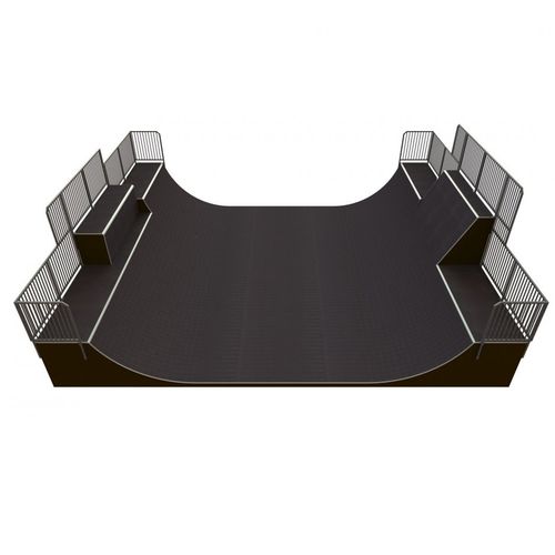 Mini Rampe / für Skatepark - MR 03 - Tiptiptap - Asphalt / Beton