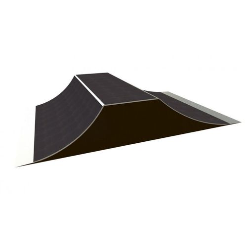 Skateboardrampe für Skatepark - JBX 01 100 - Tiptiptap - Asphalt / Beton