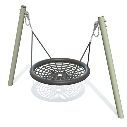 Spielplatz-Schaukel - STRAW - Tiptiptap - Stahl / Edelstahl / Kordel
