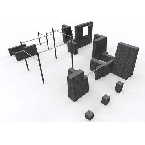 Trimm-Dich-Pfad / für Spielplätze - PARKOUR M   - Tiptiptap - für Außenbereich / Schrittschaltung