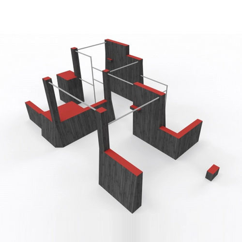 Trimm-Dich-Pfad / für Spielplätze - PARKOUR PRO S  - Tiptiptap - für Außenbereich / Schrittschaltung