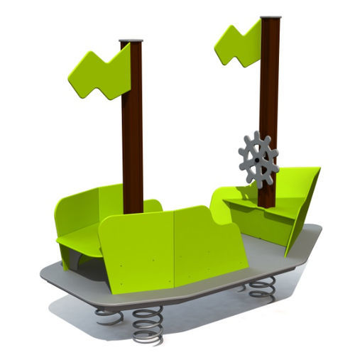 Stahl-Federwippe - TOPU  - Tiptiptap - HDPE / Transport / Sechssitzer