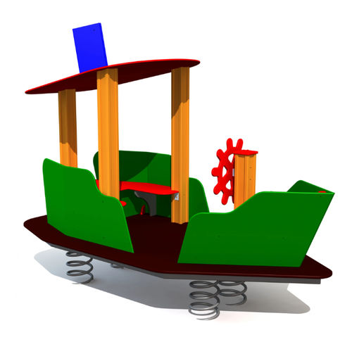 Stahl-Federwippe - UKU  - Tiptiptap - HDPE / Transport / Sechssitzer