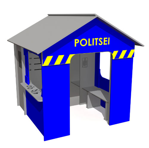 Spielhaus für Spielplätze - POLICE STATION  - Tiptiptap - bodenstehend
