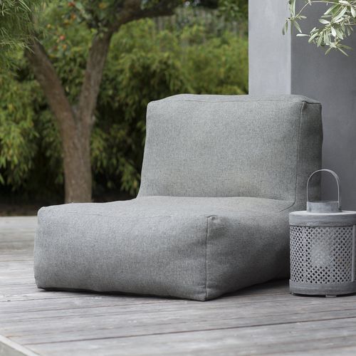 Moderner Kaminsessel - C-1 : LOUNGE - TROISPOMMES HOME - Stoff / wasserdicht / grau