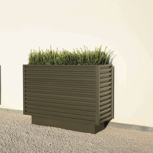 Aluminium-Pflanzkübel - MINIMAL - Formino - rechteckig / maßgefertigt / modern