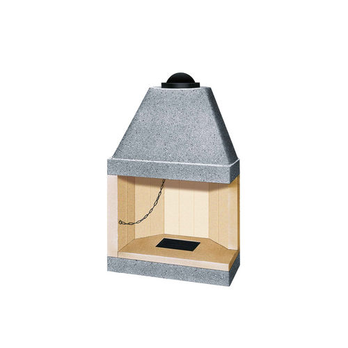 Holzkamin - VZ 65 MDX-MSX - LineaVz - bodenstehend / Ecken / für Außenbereich