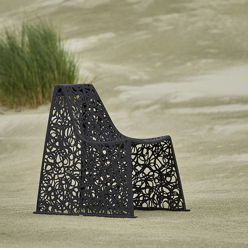Moderner Stuhl - X - Unknown Nordic - für Garten / für den Innenraum / Basaltfaser