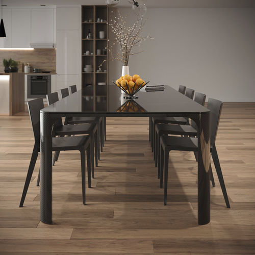 Tisch / originelles Design - XLIM - Carbon Composites, SL - Holz / Marmor / Kohlefaser
