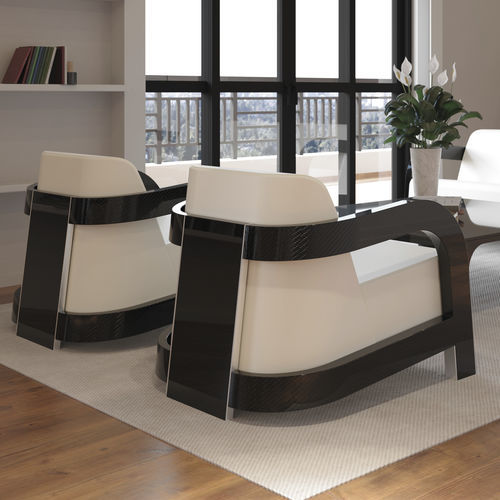 Modernes Sofa - AC-1 - Carbon Composites, SL - Leder / mit Armlehnen / ergonomisch