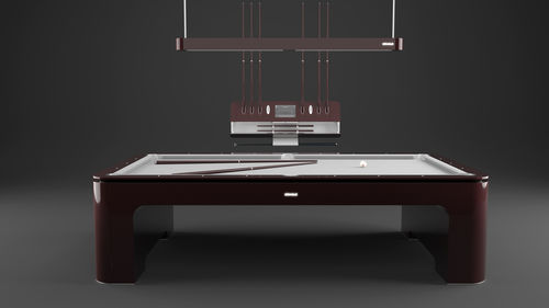 Billardtisch / originelles Design - IXO - Carbon Composites, SL - für Privatgebrauch / für Gewerbegebrauch / Leder