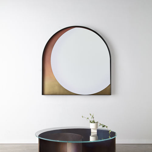 Wandmontierter Spiegel - SLIP - KIN & COMPANY - modern / Edelstahl