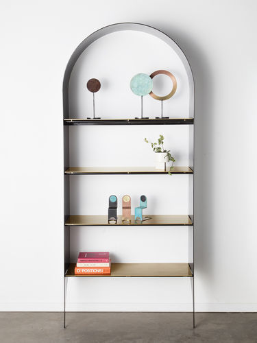 Wandmontiertes Regal - THIN - KIN & COMPANY - modern / Stahl / Edelstahl