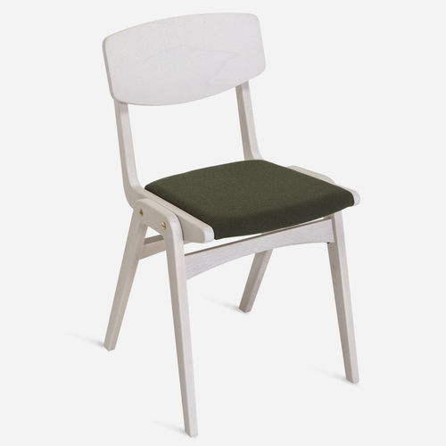 Moderner Stuhl - GLÖWR 780 - Vergés - für den Innenraum / Leder / Gestell aus Buche