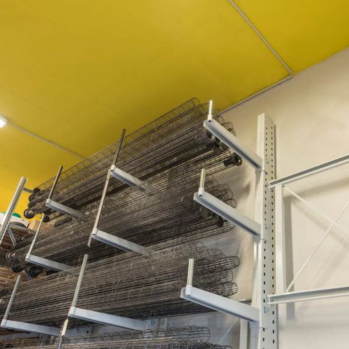 Regalsystem für Einzelhandel - CANTIFIX - Mobilrot - für Halbmittellast / für Langgut / mit Überhang