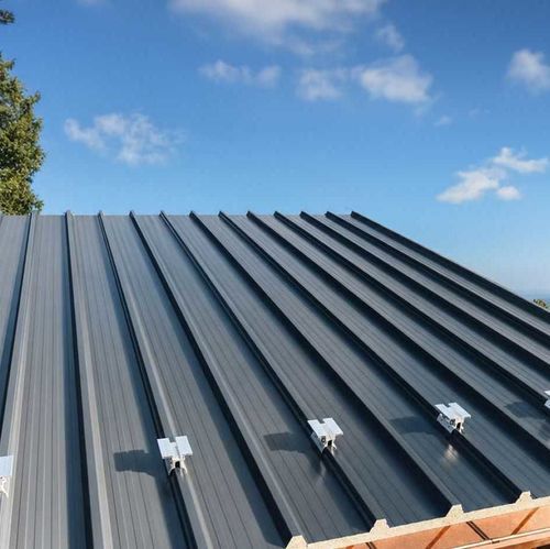 Sandwichpaneel für Dach - Alutech Dach Plus - Alubel - für Photovoltaikanlage / für Fassaden / Vorderseite aus Holzfaserplatte