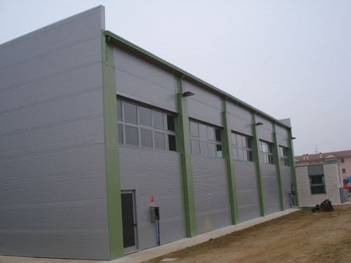 Sandwichpaneel für Wand - ALUTECH WALL - Alubel - einseitig metallbeschichtet / PUR-Kern