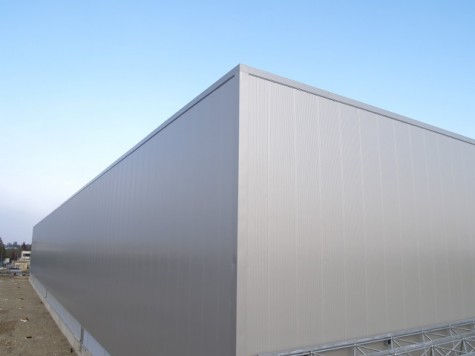 Sandwichpaneel für Fassadenverkleidung - ALUTECH WAND - Alubel - einseitig metallbeschichtet / PUR-Kern