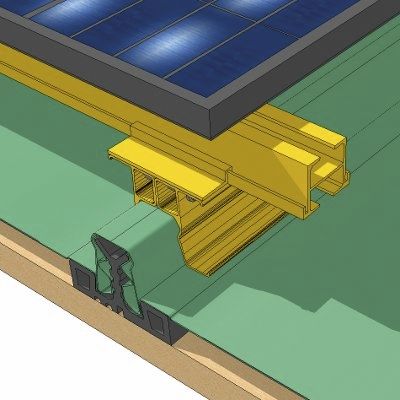 Montagesystem für Ziegeldach - ALUGRAF UNIVERSAL - Alubel - für Flachdach / Aufdach / Solar