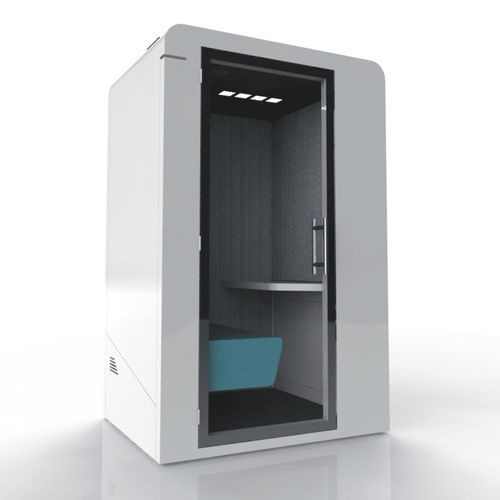 POD-Büro / Akustik - PROCYON UNO - SBS - ergonomisch / mit integrierter LED-Beleuchtung / Glas