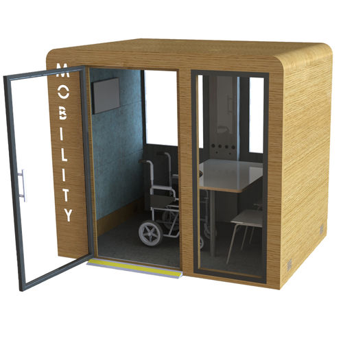 POD-Büro / Akustik - PROCYON MOBILITY - SBS - Glas / Holz / für Großraumbüros