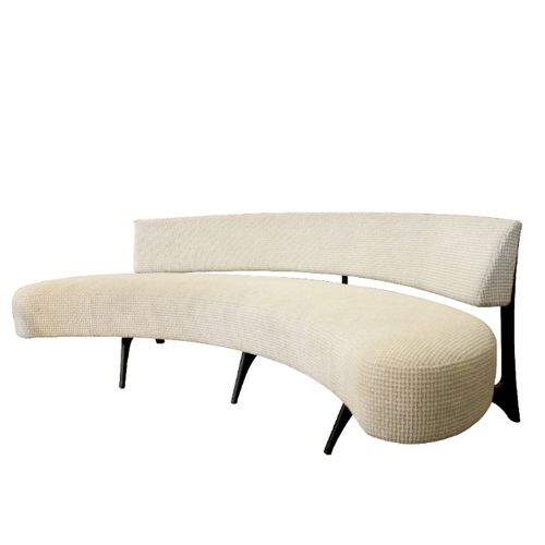 Halbrundes Sofa - FESTIVAL - Henryot & Cie - modern / Stoff / weiß