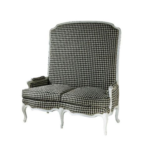 Sofa / Louis XV - A LA HAUTEUR - Henryot & Cie - Stoff / Hochlehner / schwarz