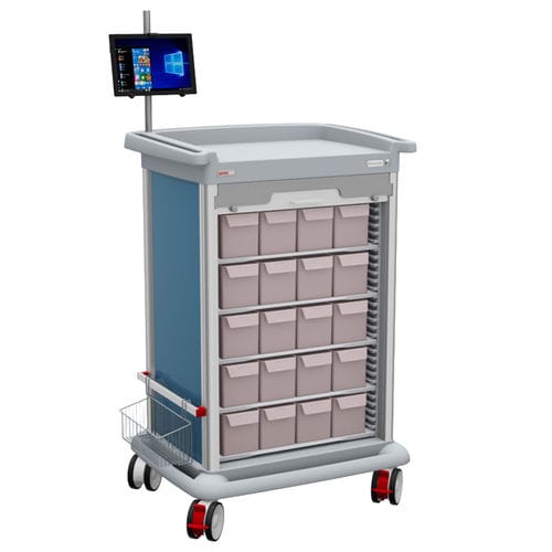 Wagen mit Tablet-Halterung - PRECISO N°10X – THERAPY - Francehopital - Pflege / für Gesundheitseinrichtungen / für Krankenhaus
