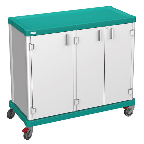 Wäschewagen - 2 SECTIONS – 3 DOORS - Francehopital - für Schönheitssalon / für Gesundheitseinrichtungen / für Krankenhaus